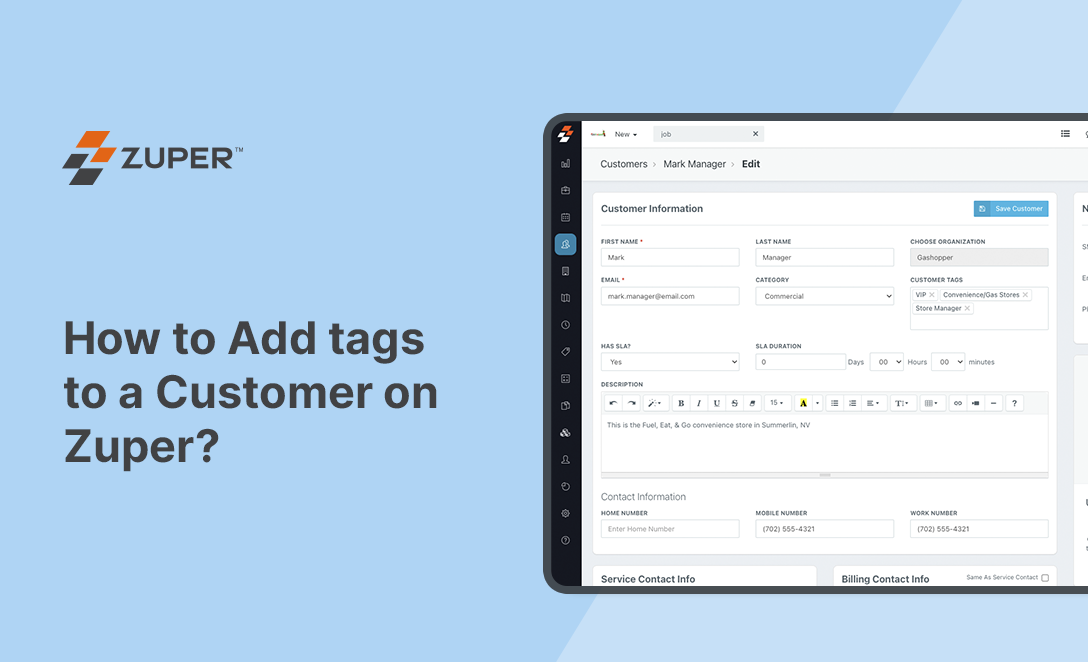 How to Add Tags to a Customer on Zuper