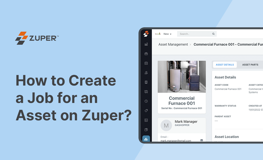 How to Create a Job for an Asset on Zuper