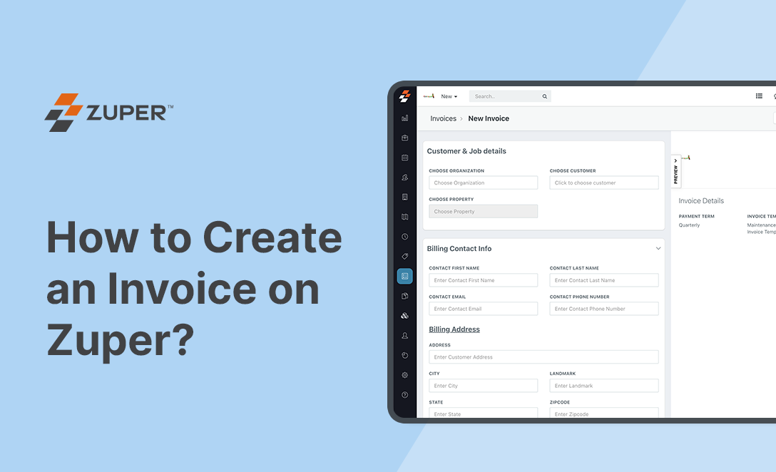 How to Create an Invoice on Zuper