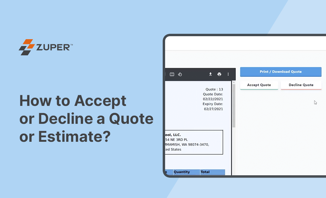 How to Accept or Decline a Quote or Estimate