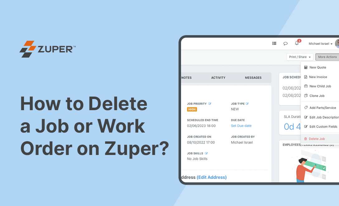 How to Delete a Job or Work Order on Zuper