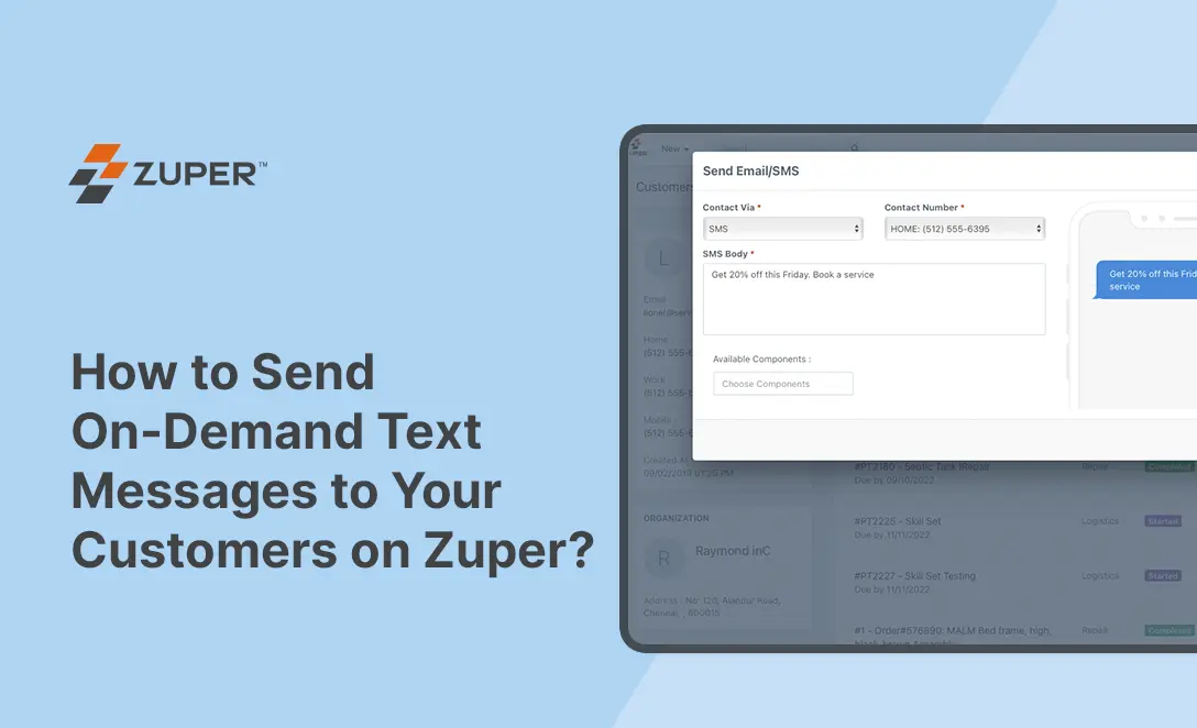 How to Send On-Demand Email to Your Customer on Zuper