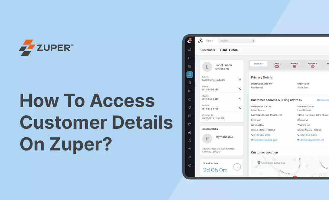 How to Access Customer Details on Zuper