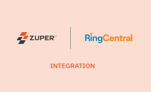 How RingCentral in Zuper can be used for making calls and SMS