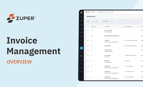 Manage Your Field Service and Invoicing Needs on the go with Zuper
