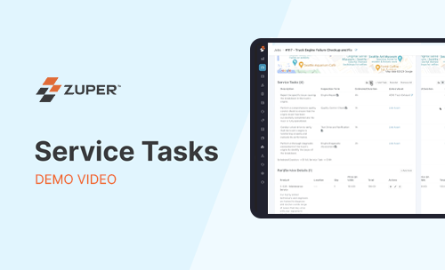 A Demo of Zuper’s Service Tasks &#8211; Engine Repair Job