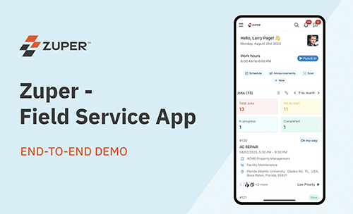 Zuper Mobile App Long Demo: Streamline Your Field Operations On the Go
