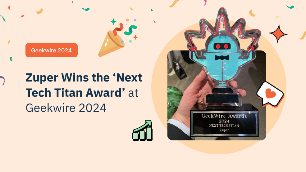 Zuper Wins the ‘Next Tech Titan Award’ at Geekwire 2024