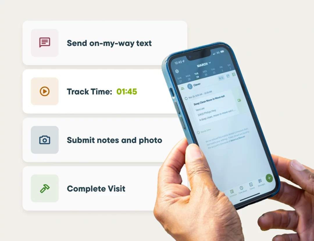 A screenshot from the Jobber Field Service Management work order management mobile app