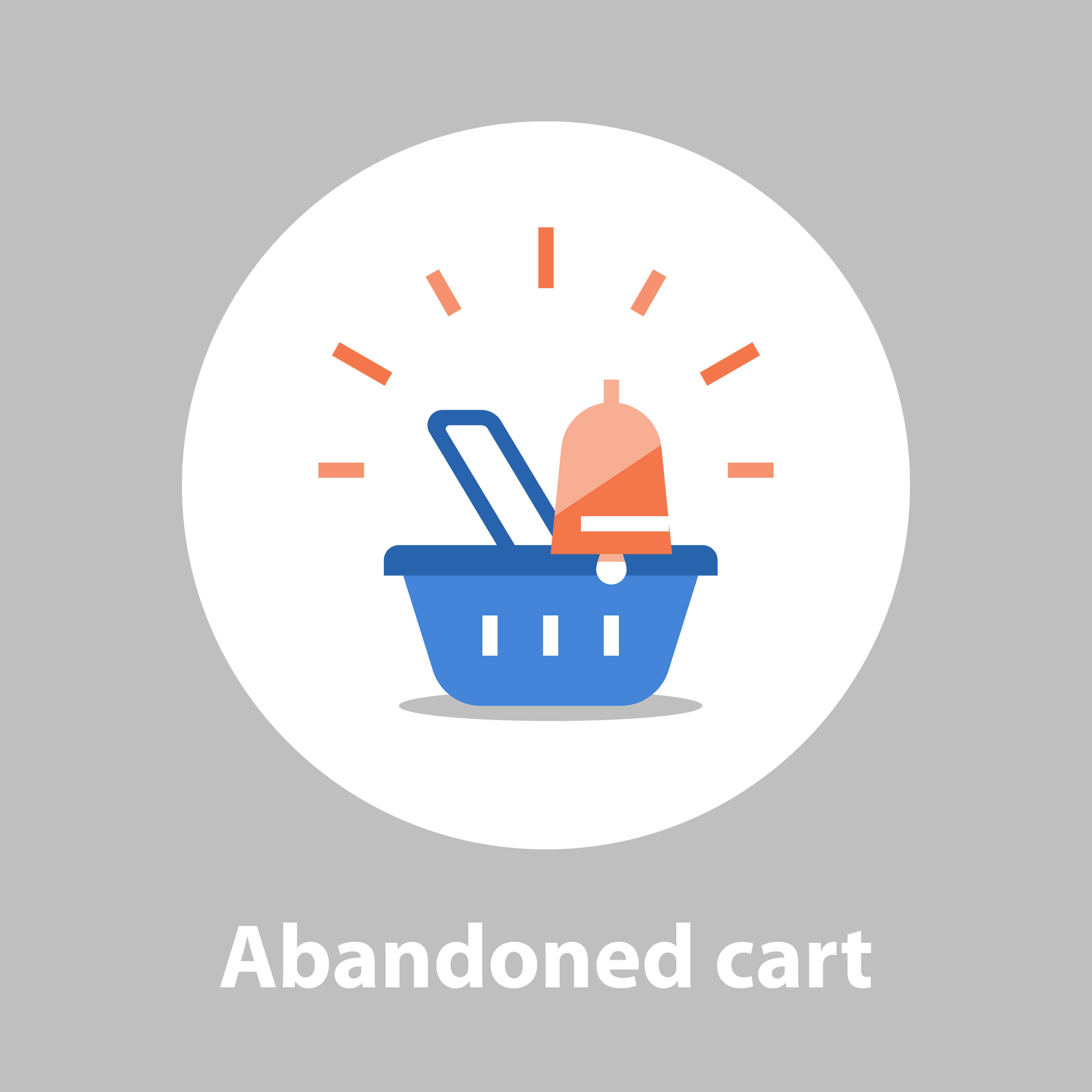 One method of retargeting where an abandoned cart notification is sent to the customer